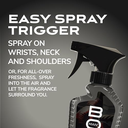 Bod Man Uppercut Fragrance Body Spray for Men, 8 fl oz (Pack of 2)