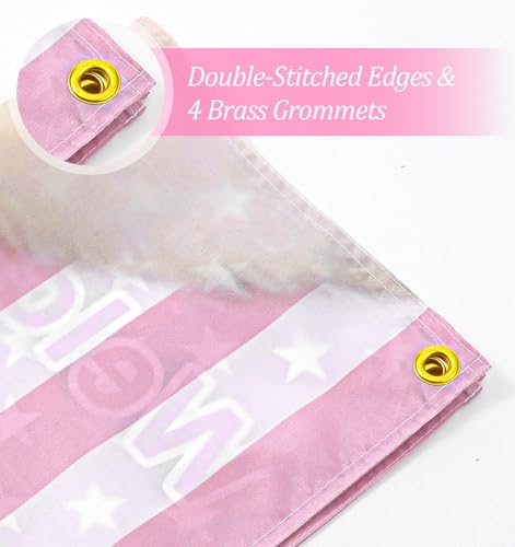 Welcome to My Crib Duck Flag - Pink American Flag Tapestry 2x3 Ft