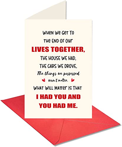 Valentine's Day Card for Wife | Anniversary & Birthday Greeting