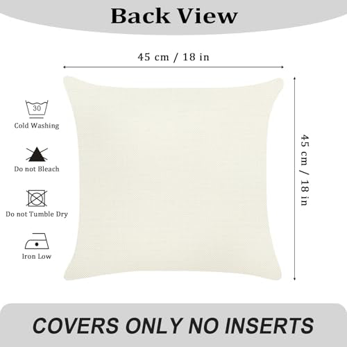 NymphFable Camping Gnome Throw Pillow Covers 18x18 Inch Set of 4