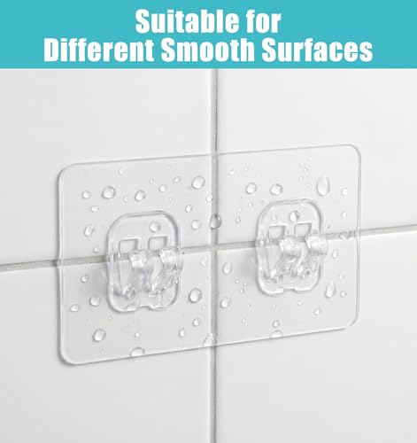 6 Pack Shower Caddy Adhesive Hook Replacements - Waterproof & Durable