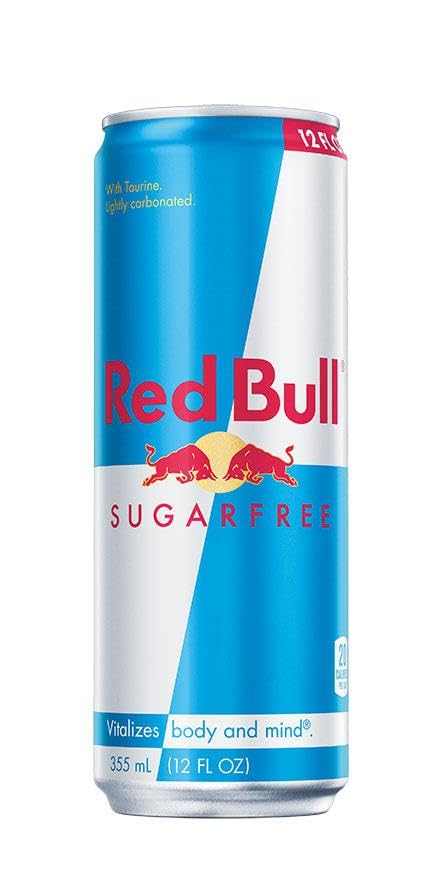 Red Bull Sugarfree Energy Drink, 12 Fl Oz, 4-Pack - Low Calorie Boost