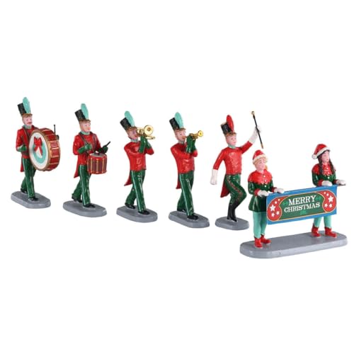 Lemax Christmas Village On Parade Set of 6 - Holiday Seasonal Decor