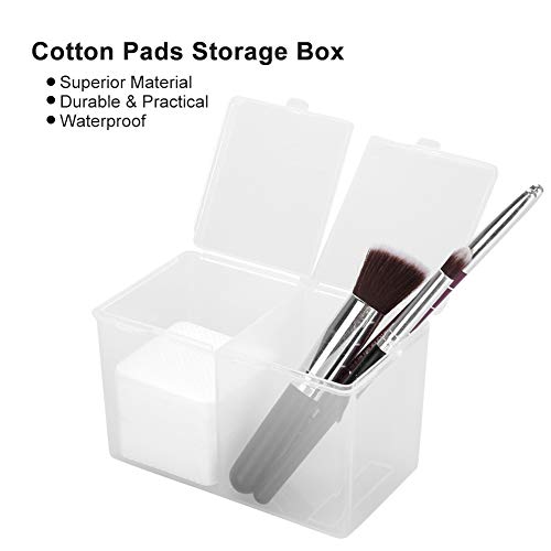 MAVIS LAVEN Cotton Pads Organizer with 2 Grids for Swabs & Nail Polish
