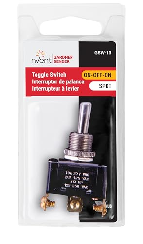 Gardner Bender Heavy Duty Electrical Toggle Switch SPDT ON-Off-ON 20A 125V (Pack of 2)