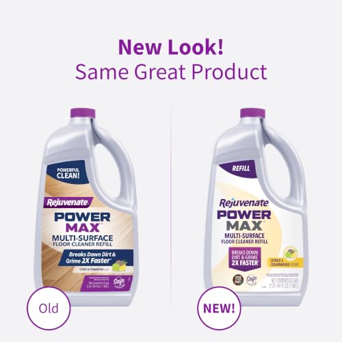 Rejuvenate PowerMax Multi-Surface Floor Cleaner Refill, 64 oz - Citrus & Cedarwood Scent