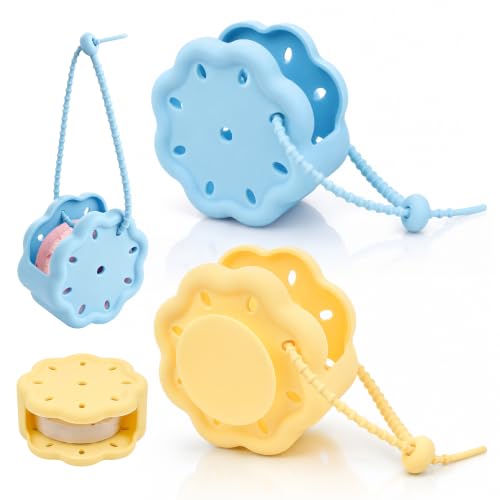 Windspeed Silicone Shower Steamer Holder with Suction Cups - 2 Pack, Yellow & Blue