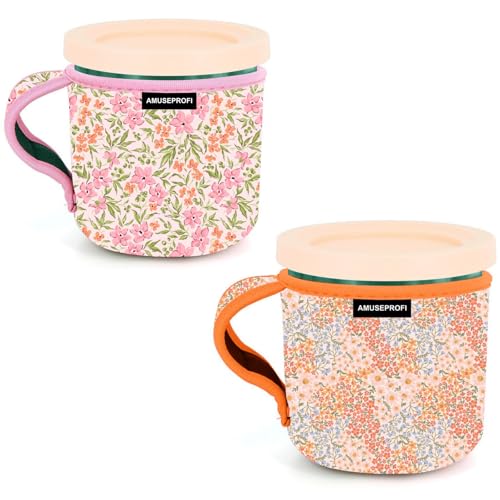 AMUSEPROFI Ice Cream Pint Coozie Sleeve - Spring Bloom Insulated Holder