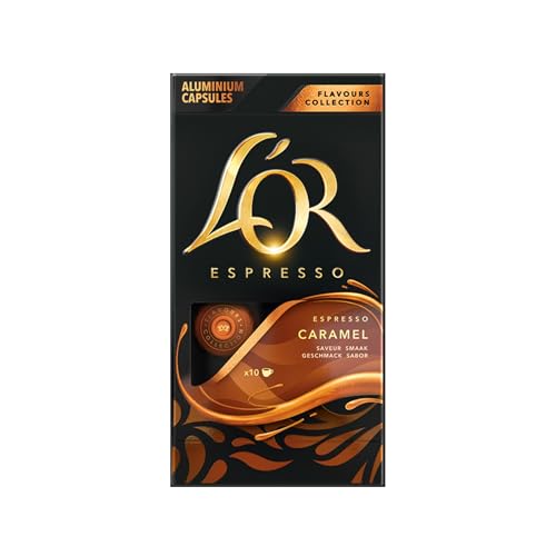 L'OR Espresso Caramel Capsules - 10 Count Aluminum Coffee Pods