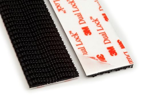Scotch Extreme Interlocking Fasteners - 1" x 3" - 10 lb Hold - Black