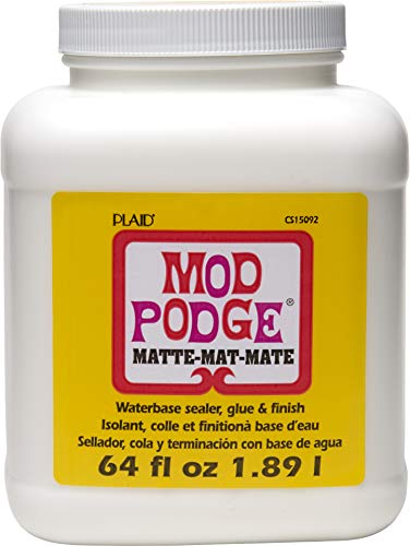 Mod Podge Matte Sealer & Glue - 64 oz Quick-Drying Craft Solution