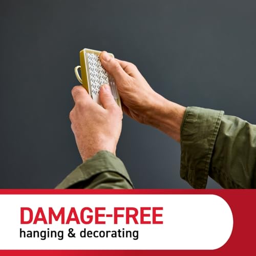Command X-Large Brass Triple Hook with Adhesive Strips - 10 lb Capacity