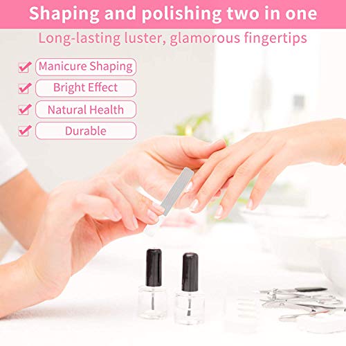 BaeMee Professional Crystal Glass Nail File with Protective Case