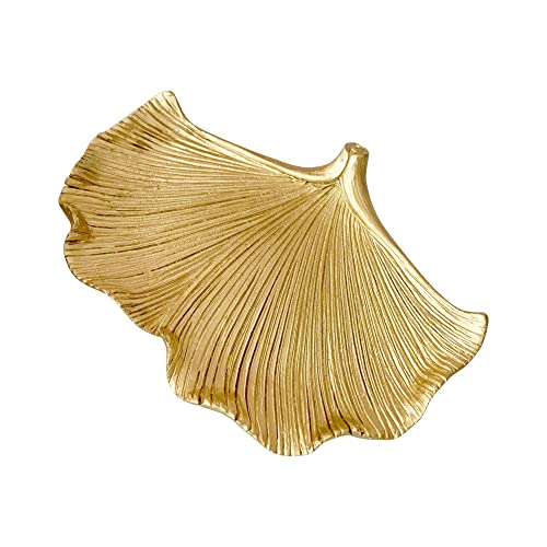 Ginkgo Leaf Jewelry Dish - Decorative Resin Ring Holder & Trinket Tray