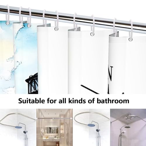 Coastal Lighthouse Shower Curtain 72x72 | Waterproof Fabric