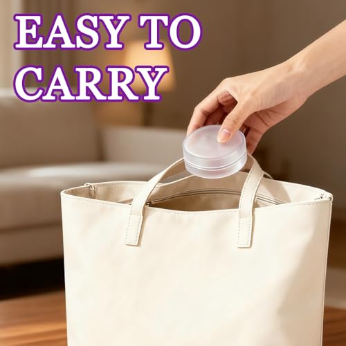 2-Pack Portable Cotton Pad Dispenser - Lightweight & Travel-Friendly Holder