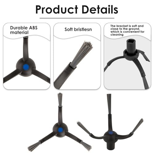 10-Pack Replacement Side Brushes for ECOVACS DEEBOT X5 Omni & Pro