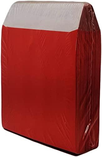 BestDuplicator Black CD/DVD Paper Sleeves with Clear Window - 100 Pack