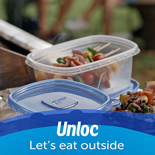 Ziploc Reusable Food Storage Containers, Mini Rectangle, 24 Count