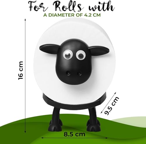 Black Sheep Toilet Paper Holder - Funny 3D Printed Bathroom Decor