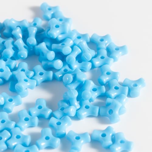 1300 Pcs 10mm Triangle Kandi Tri Beads for Crafts & Jewelry Making