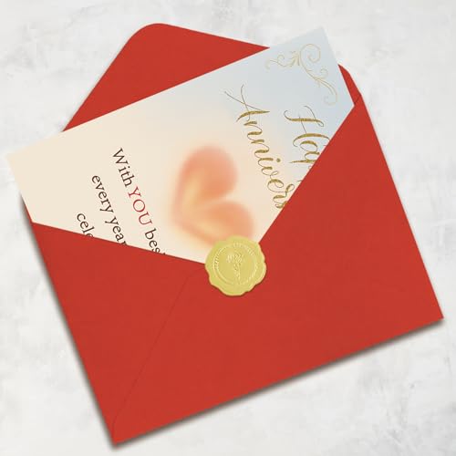 Happy Anniversary Card for Husband or Wife - Double-Sided Design
