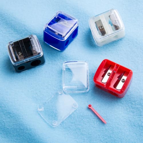 ccHuDE 10 Pcs Dual Hole Cosmetic Pencil Sharpener for Eyeliner