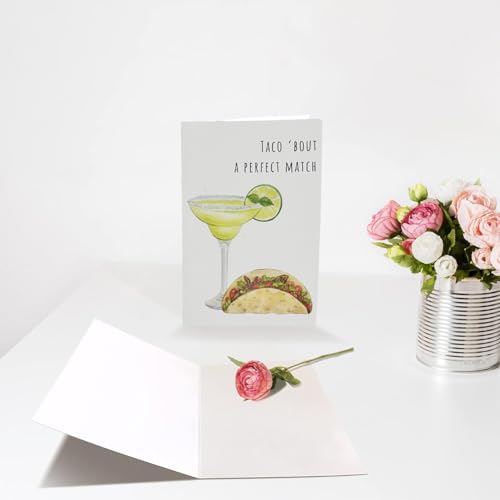 Funny Wedding Card for Bride and Groom - Taco 'Bout A Perfect Match