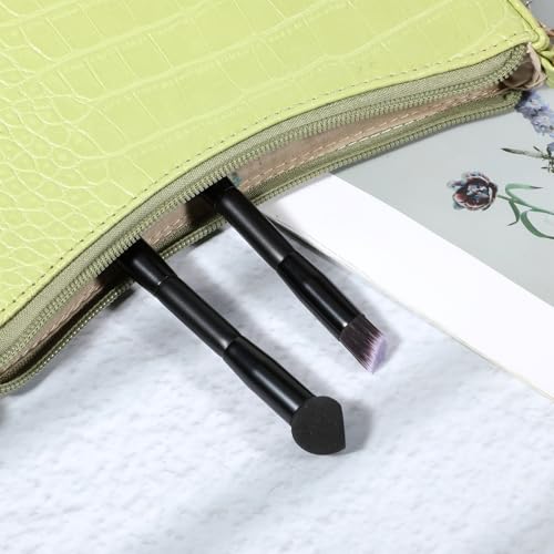 Qianyu Dual-Ended Hairline Powder Brush 2-in-1 Root Touch Up Sponge Tool