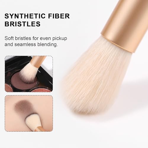 DUcare Fluffy Eyeshadow Blending Brush - Vegan Makeup Brush for Cream and Powder