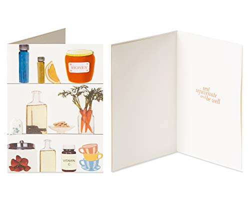 Papyrus Get Well Soon Greeting Cards - Remedies and Balloons Set (2-Count)