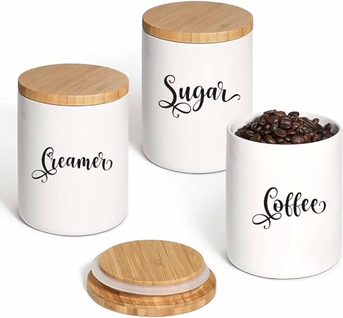 6 PCS Waterproof Kitchen Labels for Sugar, Flour, Coffee, Tea