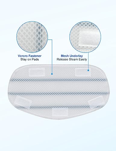 4 Pack PurSteam ThermaPro Steam Mop Pads - Washable Microfiber Replacement