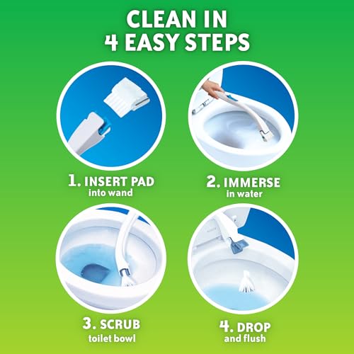 Scrubbing Bubbles Flushable Toilet Cleaner Refill Pads, 10 Count - Citrus Scent
