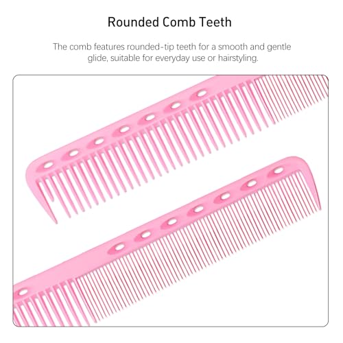 Kootinn 3-Piece Carbon Fiber Hairdressing Comb Set - Anti-Static Cutting Combs