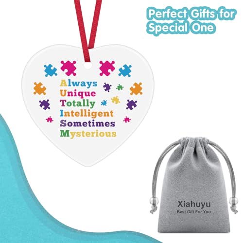 Autism Awareness Ceramic Ornament - Unique Gifts for Christmas & Birthdays