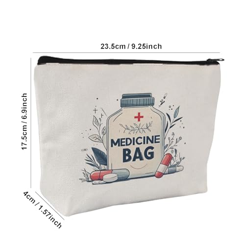 Medical Supply & Medicine Storage Pouch with Zipper
