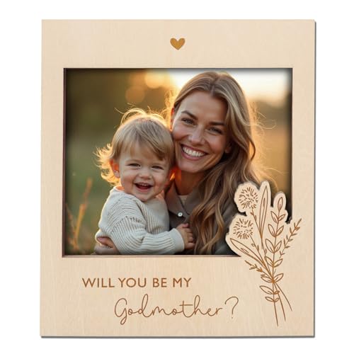 Joli Coon Godmother Proposal Wooden Photo Frame - 4.5x3.9in