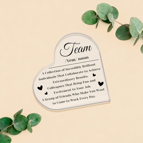 Inspirational Acrylic Sign for Team Appreciation Gifts