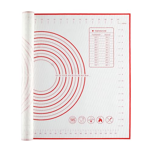 JJOO Extra Large Silicone Baking Mat - Nonstick Pastry Rolling Mat 27x19"
