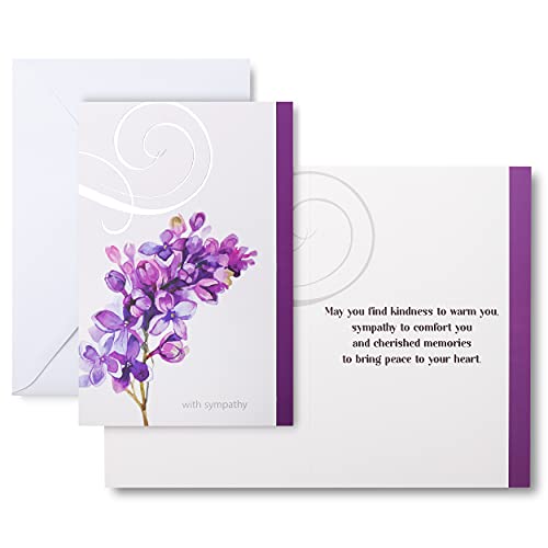12 Sympathy Cards Set with Envelopes - Heartfelt Bereavement Notes