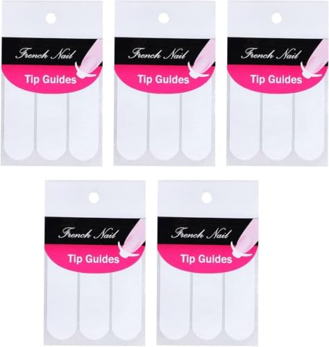 Czhotg 240 Pcs French Manicure Nail Art Tip Guide Stickers and Stencils