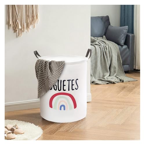 Mziart Kids Laundry Basket - Waterproof & Collapsible 19.7 Inch