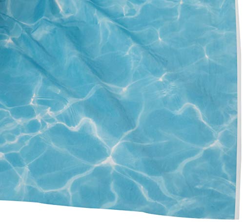 Water Print Plastic Tablecloth for Summer Pool Parties - 54" x 108"