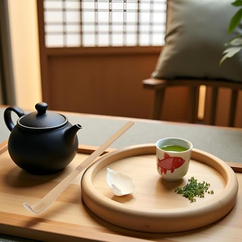 2-Piece Bamboo Matcha Scoop 18cm Japanese Chashaku Tea Utensils