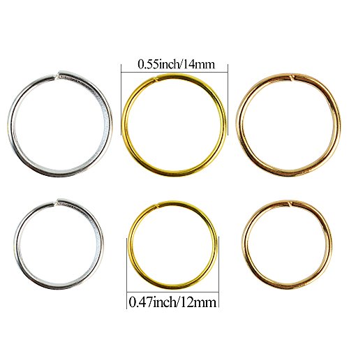 Nydotd 180 Pcs Metal Hair Rings & Braid Clips for Dreadlocks