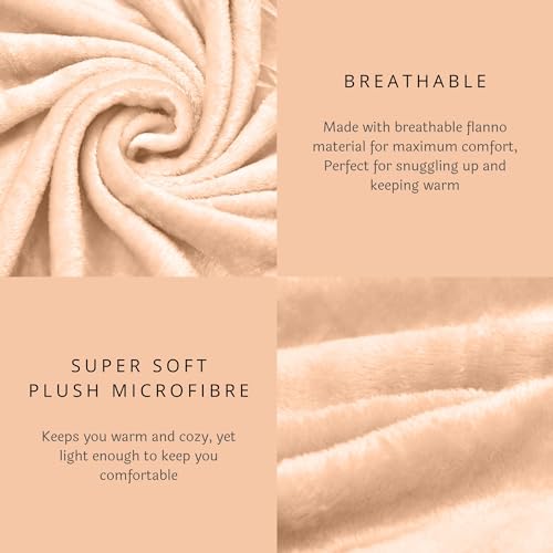 Cozy Reversible Throw Blanket - Lightweight 30x40 Inches - TAYHAA