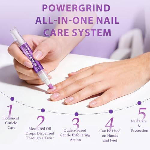 4-in-1 Cuticle Oil Pen with Quartz Tip and Jojoba Oil - 3.5ml