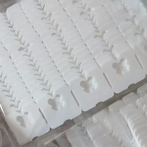100 Reusable Plastic Bread Bag Clips - Keep Food Fresh 7/8"