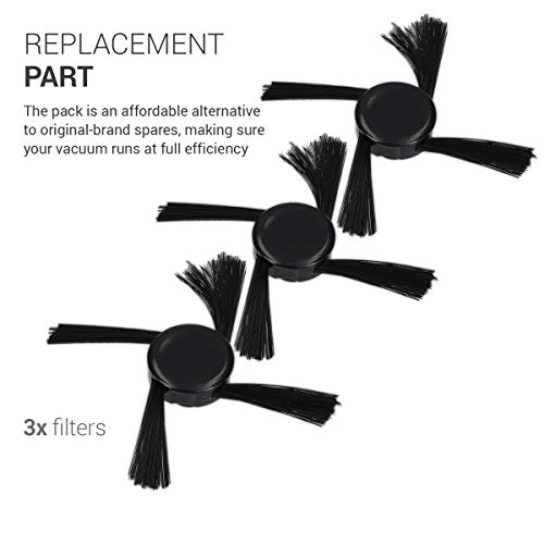 kwmobile Replacement Side Brushes for Neato Botvac D5/D6/D7 - 3-Pack